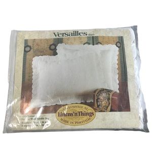 Versailles Sham Standard Scalloped Edges Bed Linen 100 % Cotton Portugal …